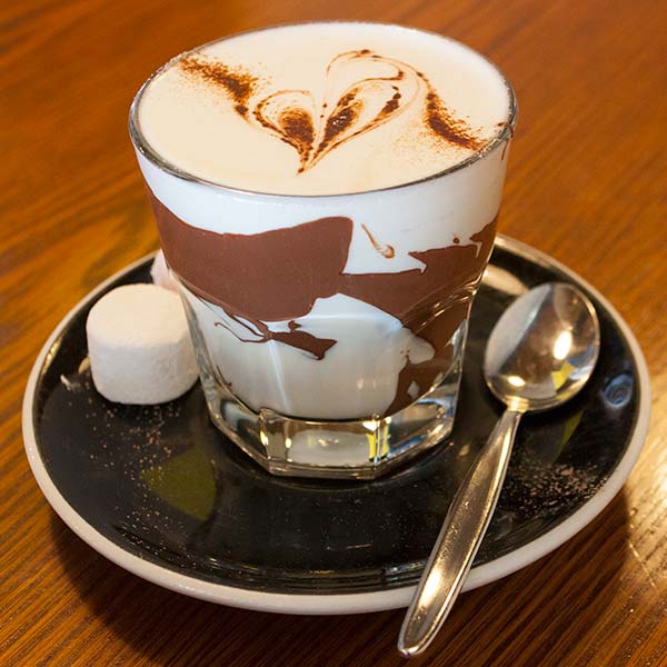 Luciano's famous real hot chocolate Luciano's famous real hot chocolate